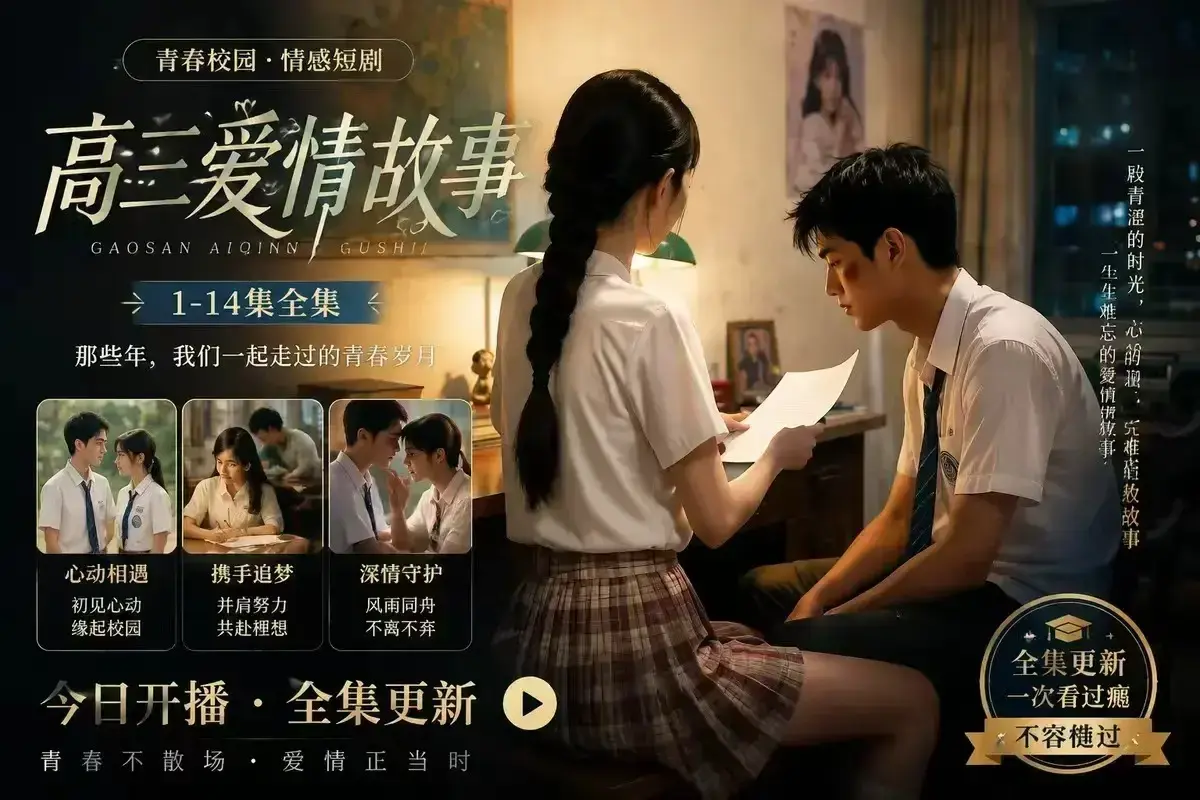 AI校园短剧《B中爱情故事》未删减完整版-4KHDR画质-百度网盘在线观看-高清资源下载