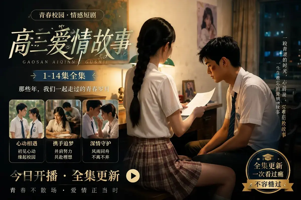 《高三爱情故事》全集在线观看-蓝光修复中字版-高清零卡顿免费资源-黄果魔改AI短剧系列