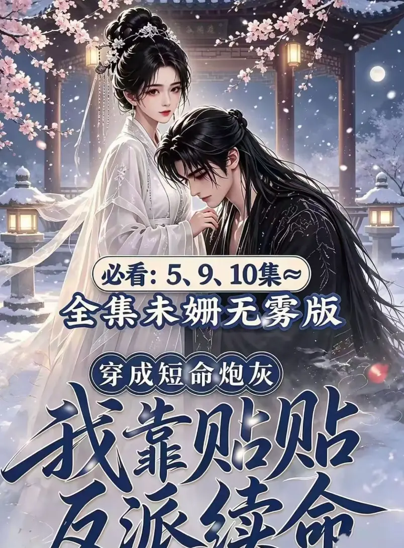AI漫剧黄果版《穿成短命炮灰，我靠贴贴反派续命》去雾全集完整版免费看-穿书炮灰抱对腿续命-反派怀里超好磕-百度网盘在线免费观看